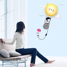 Applique da parete 3D moderna contemporanea con lampadina LED inclusa