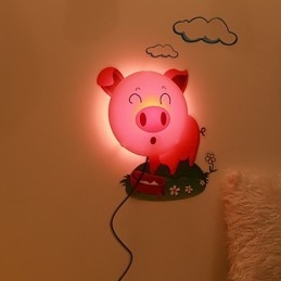 Lampada da parete in plastica resistente alle alte temperature e 10 °C può rimuovere la carta da parati creativa 3D