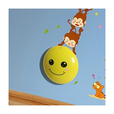Lampada da parete LED scimmie con lampadina inclusa, luce ambientale, 35 x 21,5 cm