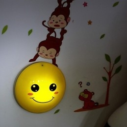 Lampada da parete LED scimmie con lampadina inclusa, luce ambientale, 35 x 21,5 cm