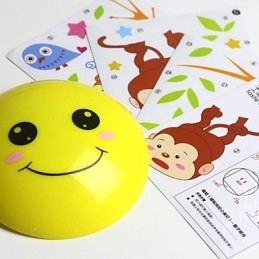 Lampada da parete LED scimmie con lampadina inclusa, luce ambientale, 35 x 21,5 cm