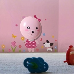 Applique da parete orso con luce LED intelligente a induzione, 35 x 21,5 cm
