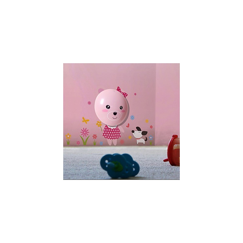 Applique da parete orso con luce LED intelligente a induzione, 35 x 21,5 cm