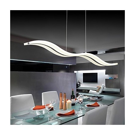 Lampada a sospensione LED moderna cromata