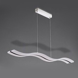 Lampada a sospensione LED moderna cromata