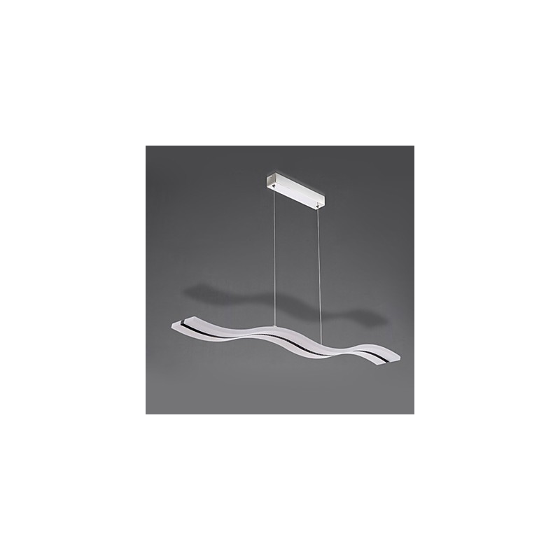 Lampada a sospensione LED moderna cromata