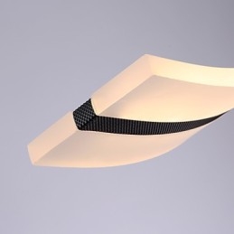 Lampada a sospensione LED moderna cromata