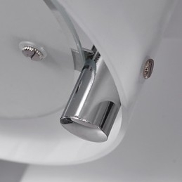 Lampadario moderno a filo Modern Living 3 luci cromato bianco
