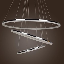 Lampada a sospensione LED in metallo elettroplaccato bianco mini moderna contemporanea 70 W