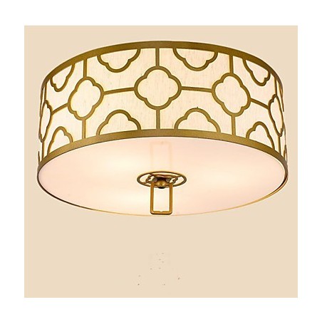 Lampada a sospensione cinese moderna semplice dorata 45 cm