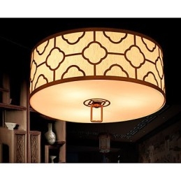 Lampada a sospensione cinese moderna semplice dorata 45 cm