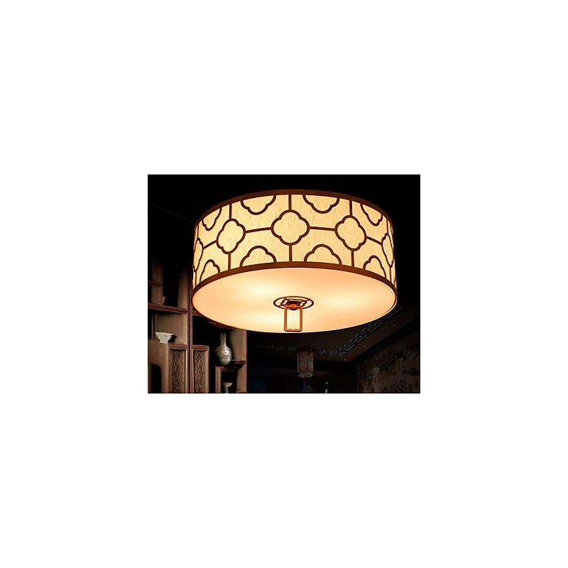 Lampada a sospensione cinese moderna semplice dorata 45 cm
