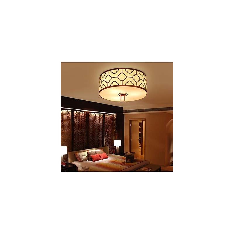 Lampada a sospensione cinese moderna semplice dorata 45 cm
