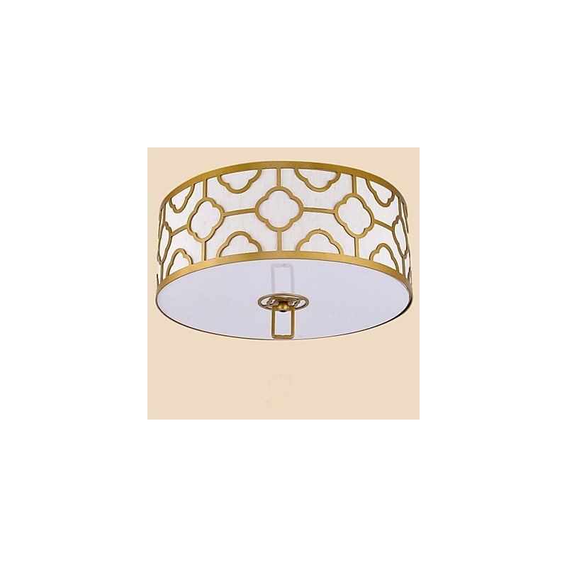 Lampada a sospensione cinese moderna semplice dorata 45 cm