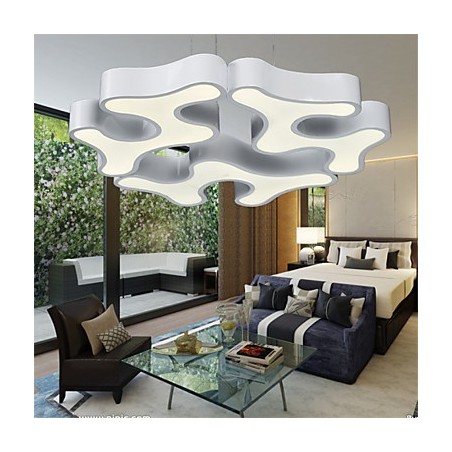Lampada a sospensione moderna in metallo con diffusore in acrilico bianco, LED integrato