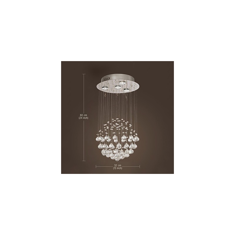 Lampadario di lusso moderno in cristallo 4 luci