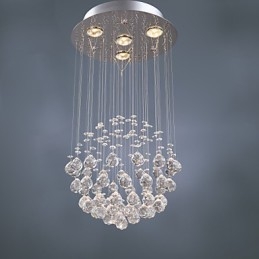 Lampadario di lusso moderno in cristallo 4 luci