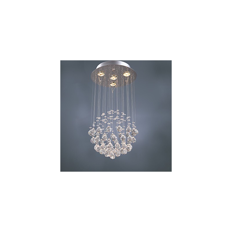 Lampadario di lusso moderno in cristallo 4 luci