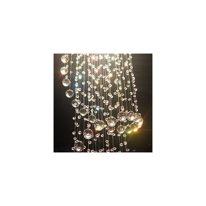 Lampadario a sospensione in cristallo moderno 4 luci