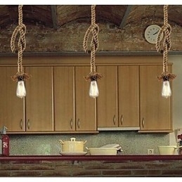 Lampada a sospensione tradizionale classica rustica country retrò stile lodge