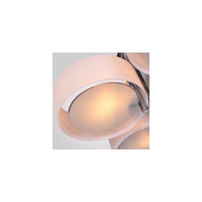 Lampadario moderno a filo 5 luci cromo