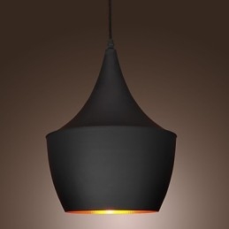 Lampada a sospensione Tom Dixon retro vintage nera