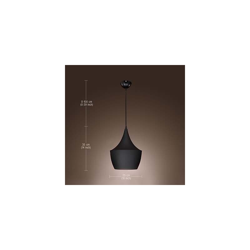 Lampada a sospensione Tom Dixon retro vintage nera