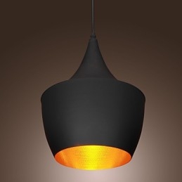 Lampada a sospensione Tom Dixon retro vintage nera