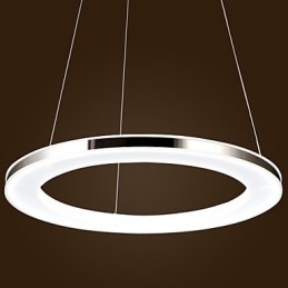 Lampada a sospensione moderna in metallo e acrilico con LED integrato