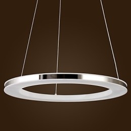 Lampada a sospensione moderna in metallo e acrilico con LED integrato