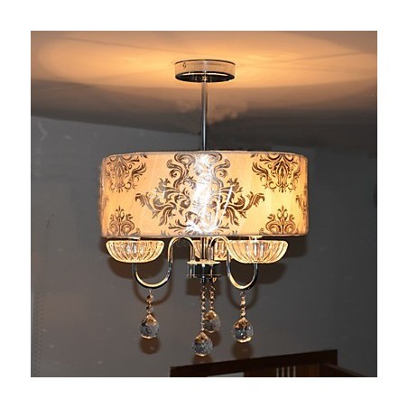 Lampadario contemporaneo in cristallo elettroplaccato 53 cm