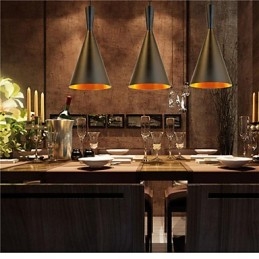 Tom Dixon Design Lampada a sospensione retrò vintage bianco nero tipo C