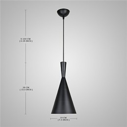 Tom Dixon Design Lampada a sospensione retrò vintage bianco nero tipo C