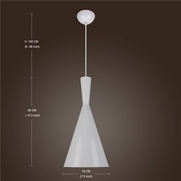 Tom Dixon Design Lampada a sospensione retrò vintage bianco nero tipo C