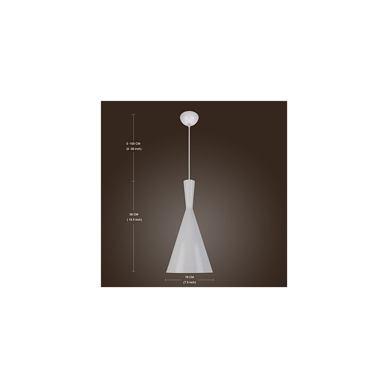 Tom Dixon Design Lampada a sospensione retrò vintage bianco nero tipo C