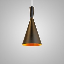 Tom Dixon Design Lampada a sospensione retrò vintage bianco nero tipo C