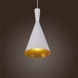 Tom Dixon Design Lampada a sospensione retrò vintage bianco nero tipo C