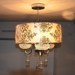 Lampadario contemporaneo in cristallo elettroplaccato 53 cm