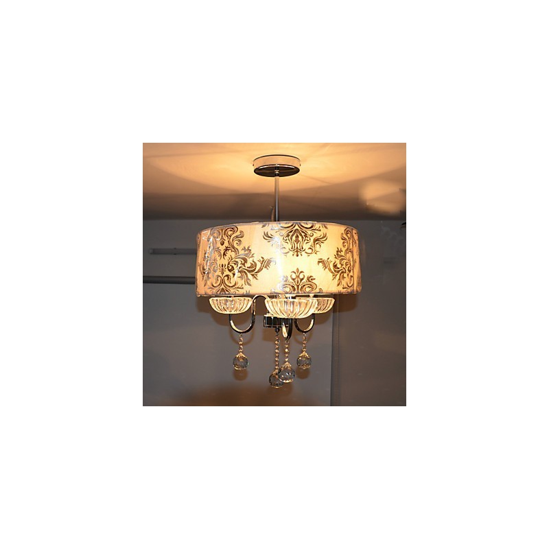 Lampadario contemporaneo in cristallo elettroplaccato 53 cm