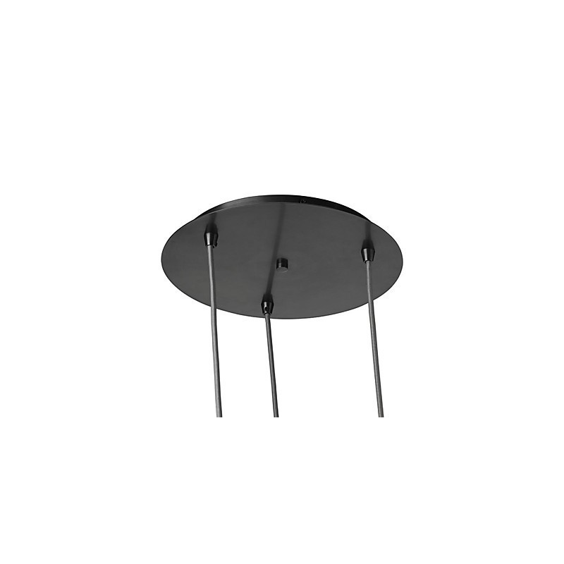 Lampada a sospensione vintage classica tradizionale in vetro trasparente, 3 luci E26/E27