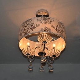 Lampadario contemporaneo in cristallo elettroplaccato 53 cm