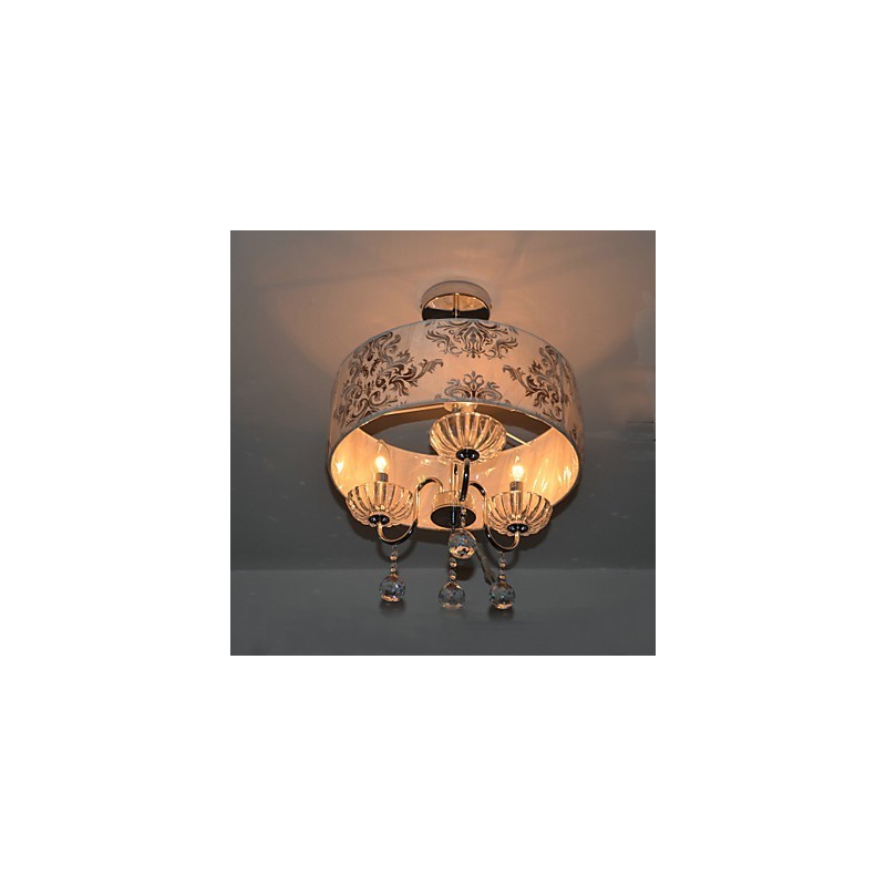 Lampadario contemporaneo in cristallo elettroplaccato 53 cm