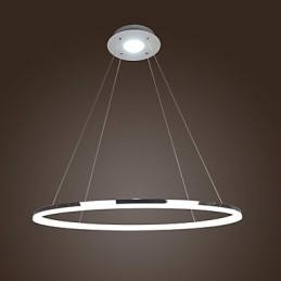 Lampada a sospensione LED moderna mini in metallo argentato con diffusore bianco