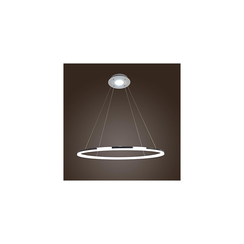 Lampada a sospensione LED moderna mini in metallo argentato con diffusore bianco