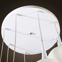 Lampada a sospensione globo moderna contemporanea in vetro bianco galvanizzato