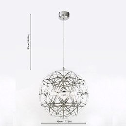 Lampada a sospensione moderna LED integrato 45 cm galvanosteggiata