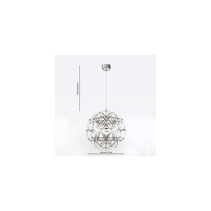 Lampada a sospensione moderna LED integrato 45 cm galvanosteggiata