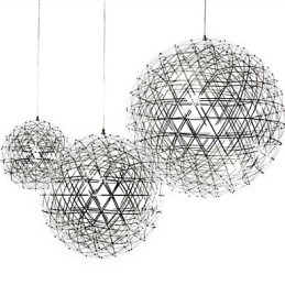 Lampada a sospensione moderna LED integrato 45 cm galvanosteggiata