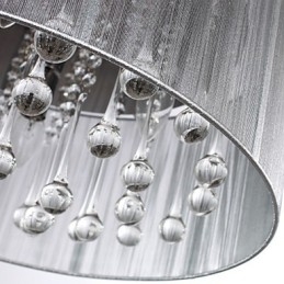 Lampadario a sospensione moderno a tamburo 4 luci