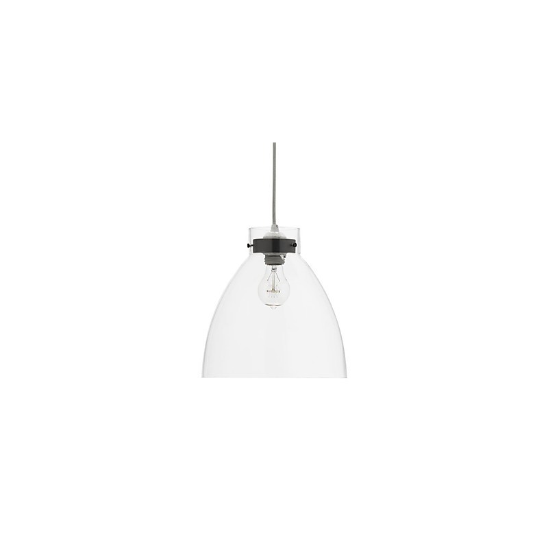 Lampada a sospensione moderna 1 luce in vetro trasparente E26/E27